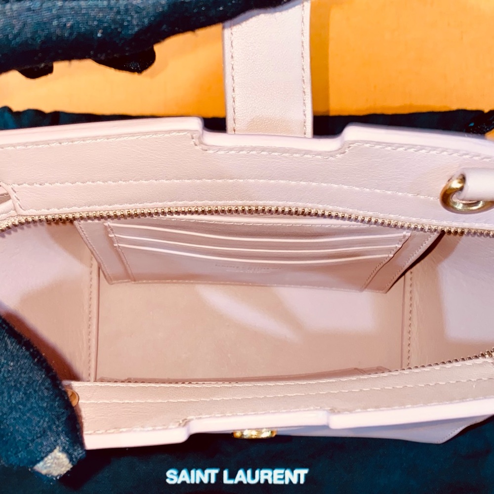 🛑SOLD🛑 💖💖💖Authentic YSL Pink Calfskin Toy Cabas Bag - Picture 5 of 16
